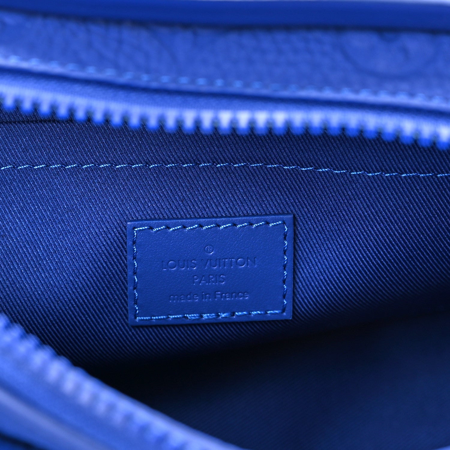 Louis Vuitton Taurillon Monogram S Lock Messenger Blue 5 of 9