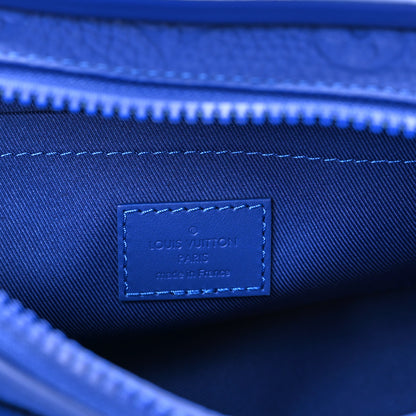 Louis Vuitton Taurillon Monogram S Lock Messenger Blue 5 of 9