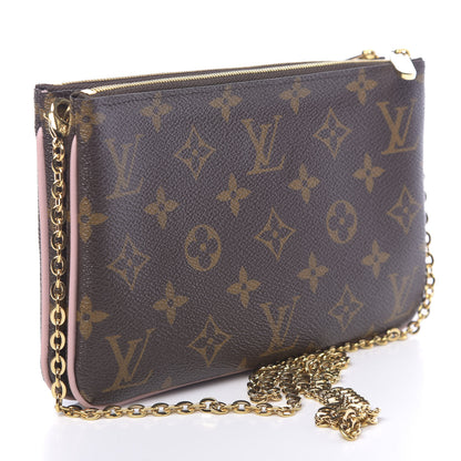 Louis Vuitton Monogram Blooming Flowers Double Zip Pochette 3 of 12