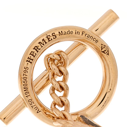Hermes 18K Rose Gold Echappee Earrings 4 of 5