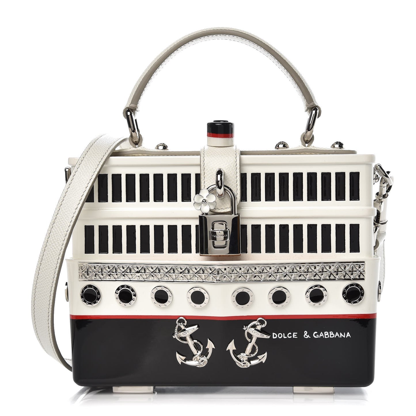 Dauphine Yacht Dipinto Bag White Multicolor