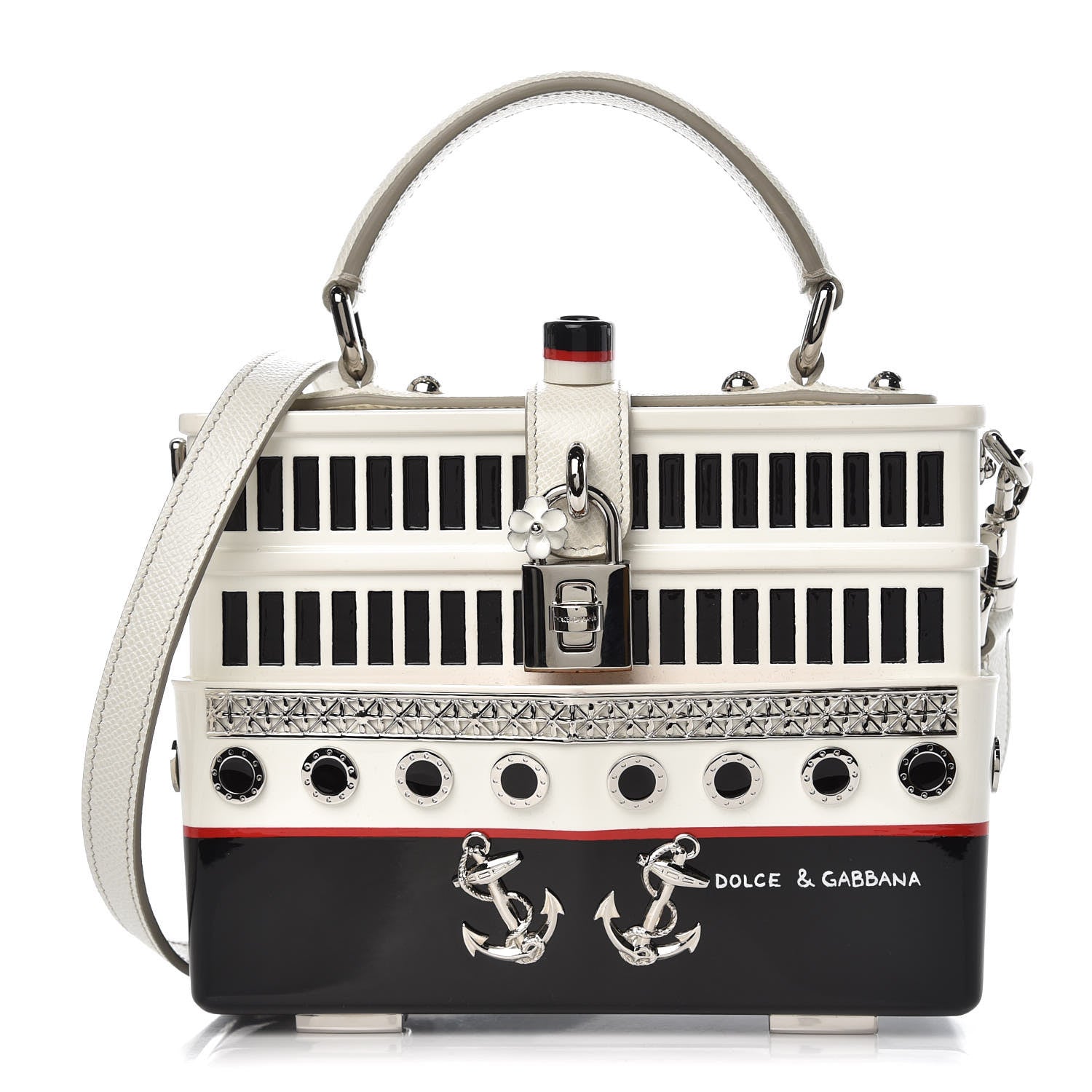 Dolce & Gabbana Dauphine Yacht Dipinto Bag White Multicolor 1 of 9