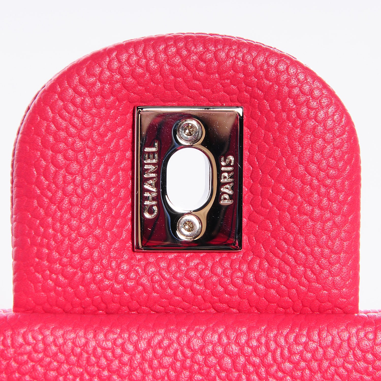Chanel Caviar Quilted Medium Easy Flap Coral 6 of 9