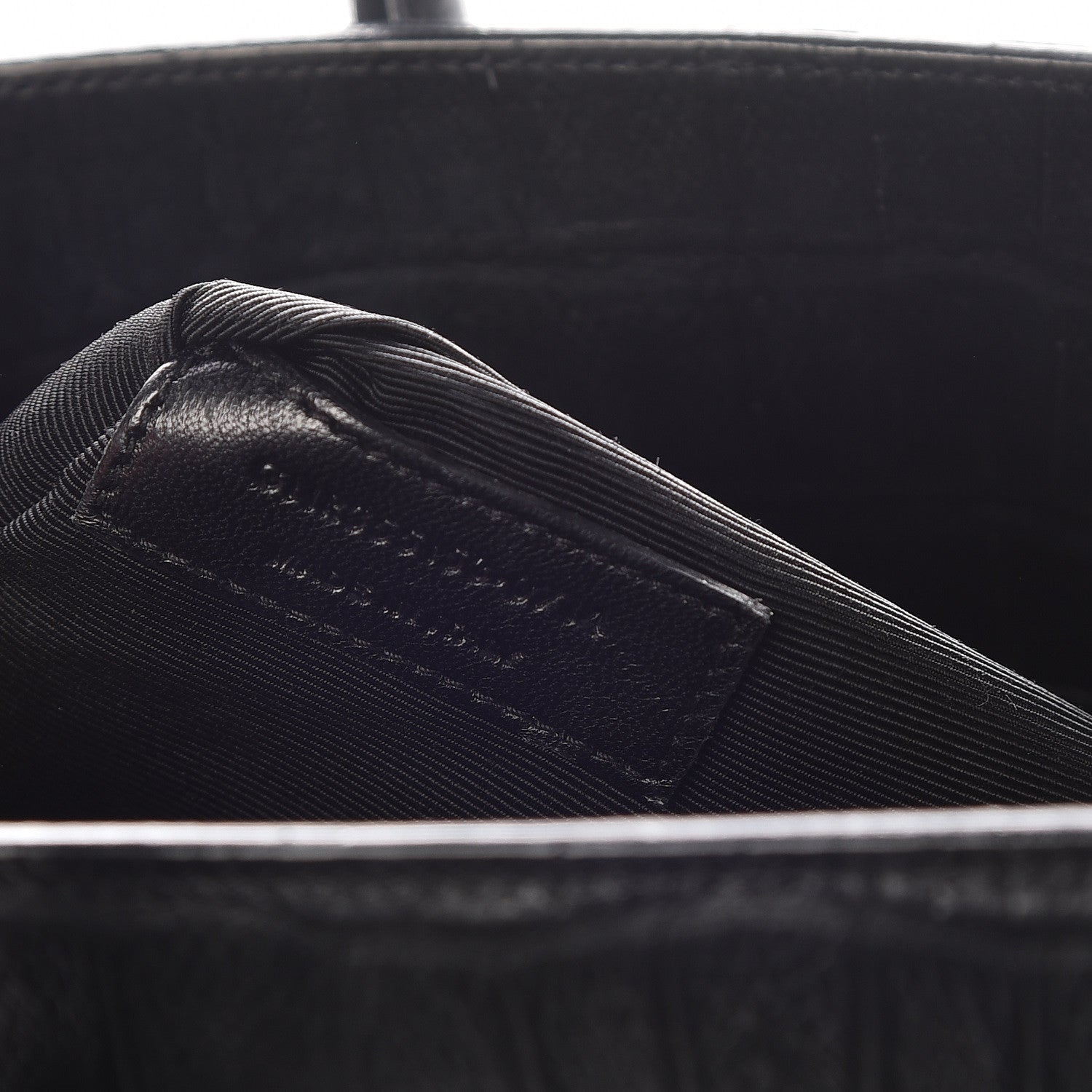Saint Laurent Calfskin Crocodile Embossed Small Sac de Jour Black 8 of 12