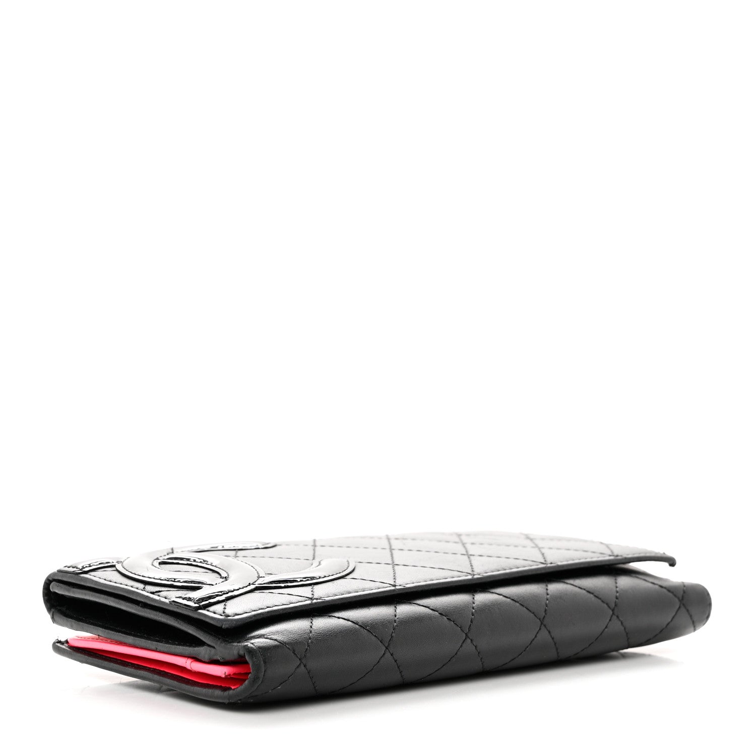 Chanel Calfskin Quilted Cambon Long Double Wallet Black 4 of 10