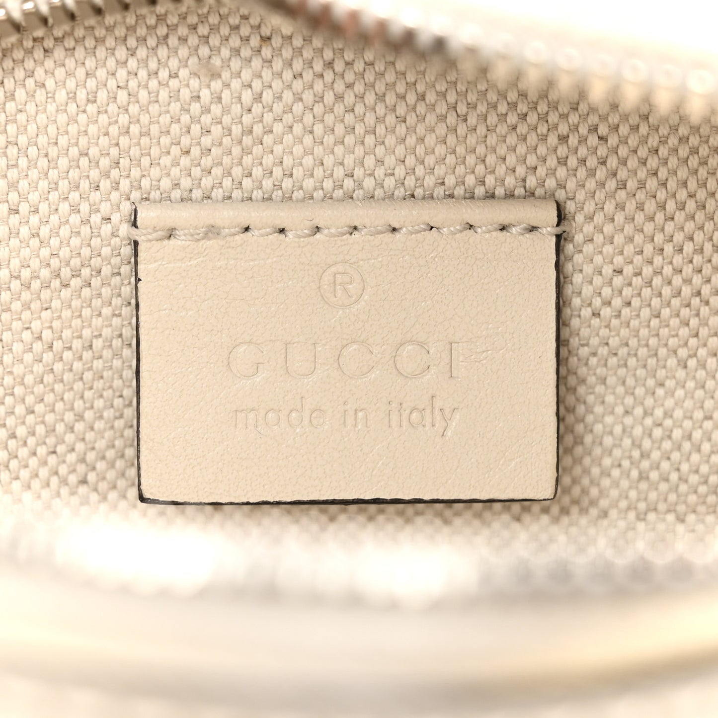 Calfskin GG Tennis Embossed Belt Bag Mystic White
