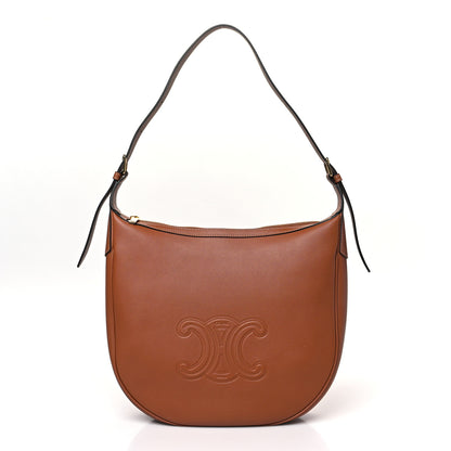 Celine Calfskin Triomphe Heloise Shoulder Bag Tan 1 of 8