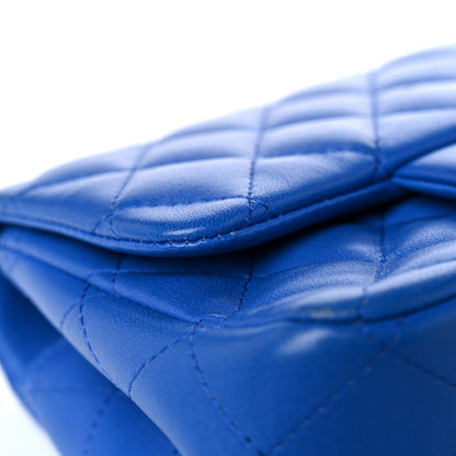 Chanel Lambskin Quilted Mini Square Flap Blue 15 of 19