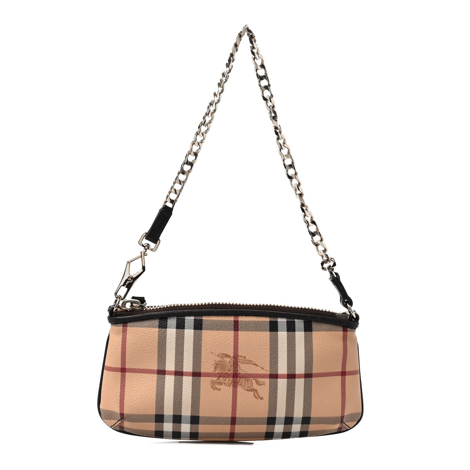 Burberry Haymarket Check Clara Pochette Chocolate 1 of 10