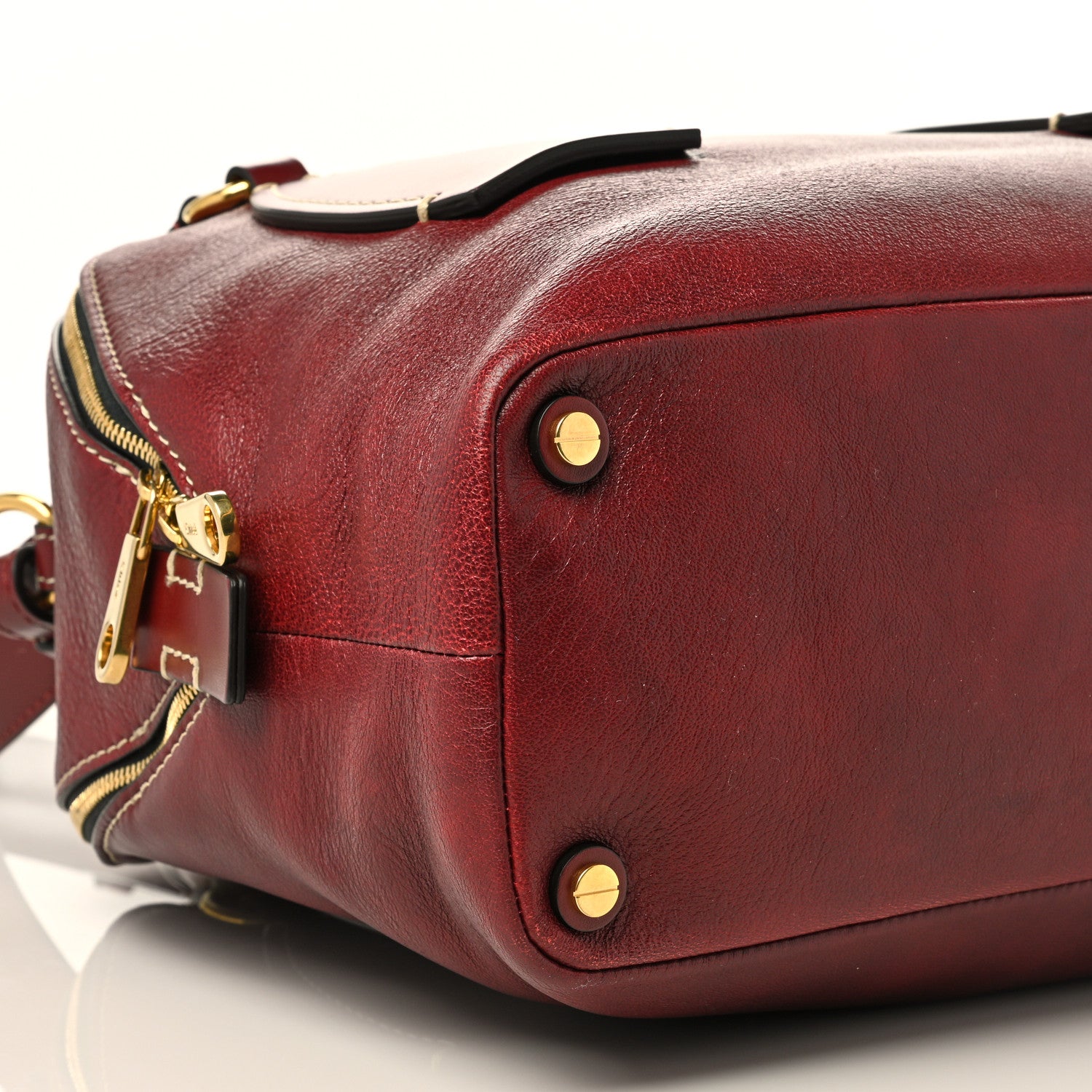Chloe Calfskin Medium Daria Sepia Brown 9 of 11