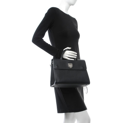 Christian Dior Grained Calfskin Medium Diorever Flap Black 3 of 11