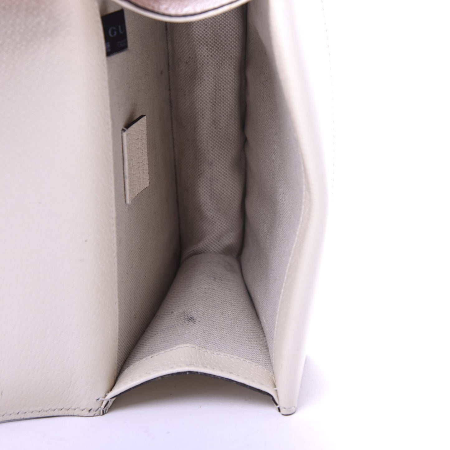 Textured Calfskin Crystal Mini Dionysus Shoulder Bag Mystic White
