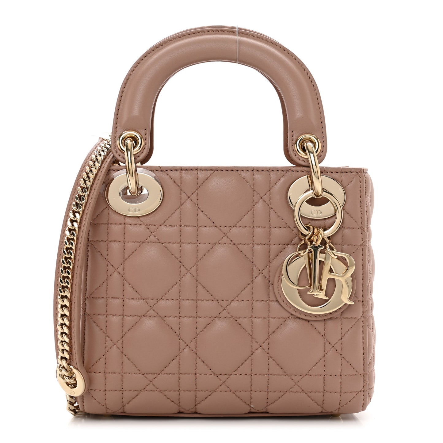 Lambskin Cannage Mini Lady Dior Fard