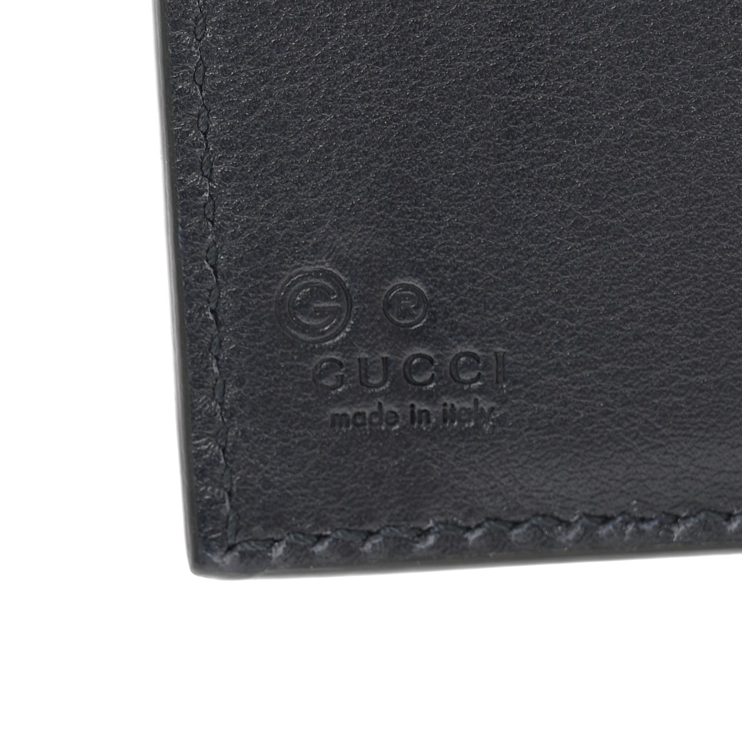 Microguccissima Bi-Fold Wallet Navy