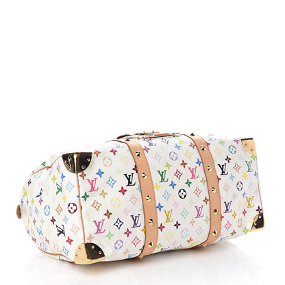Louis Vuitton Monogram Multicolor Keepall 45 White 4 of 9