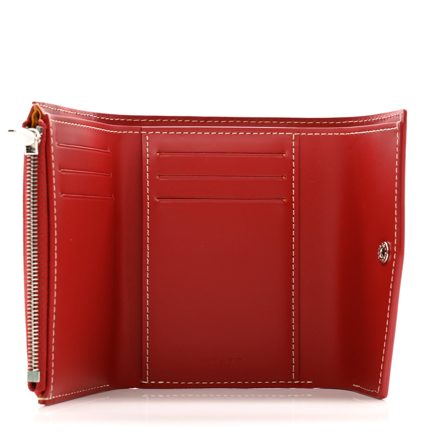 Goyardine Saint-Gabriel Compact Wallet Red