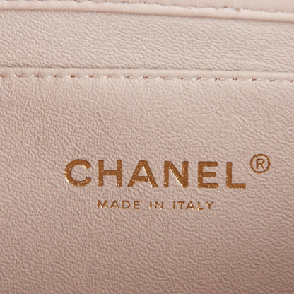 Chanel Lambskin Quilted Clutch With Chain Flap Light Pink 7 of 8