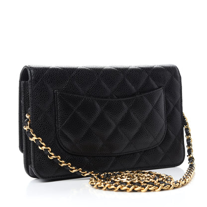 Chanel Caviar Quilted Wallet On Chain WOC Black 3 of 11