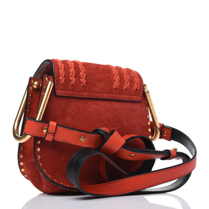 Chloe Suede Calfskin Braided Mini Hudson Shoulder Bag 3 of 15