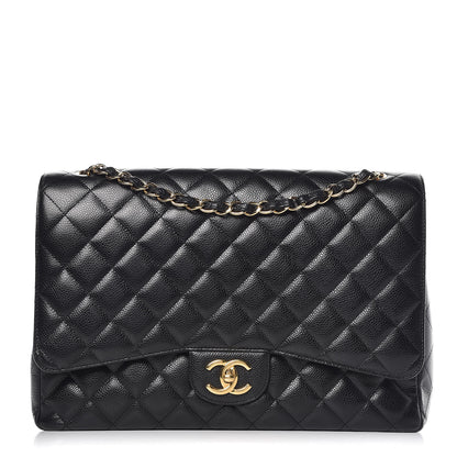 Chanel Caviar Quilted Maxi Double Flap Black 1 of 12