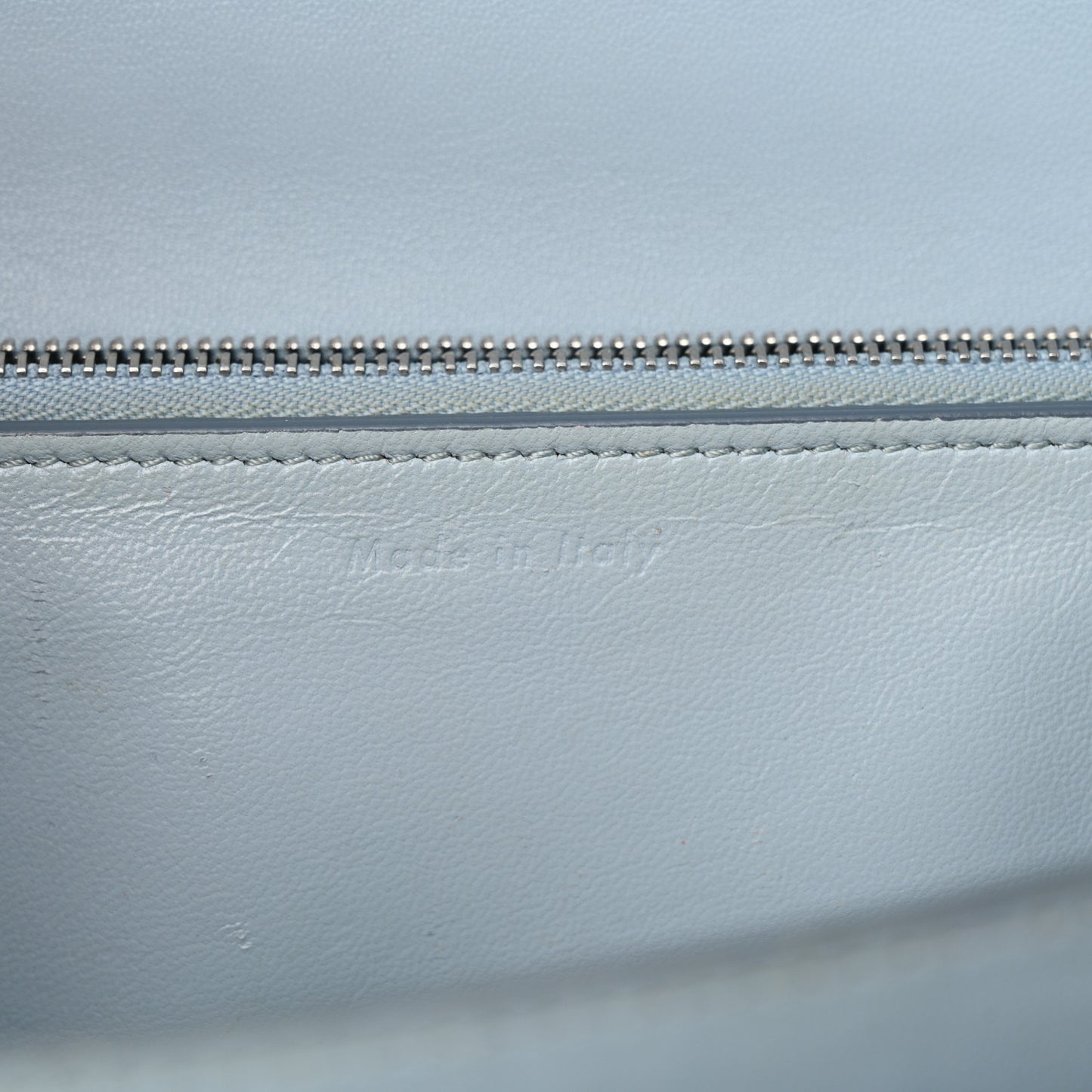 Box Calfskin Medium Classic Box Flap Bag Sky