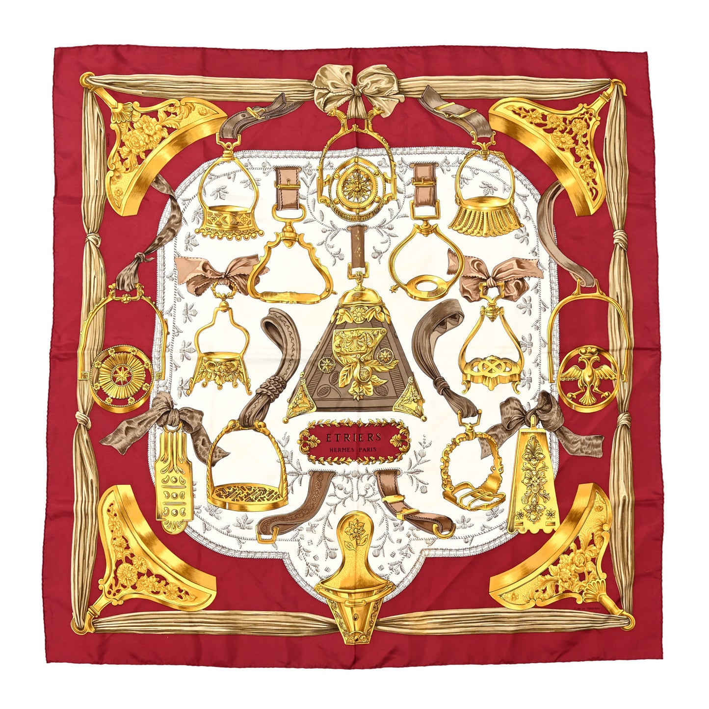 Silk Concours D Etriers Scarf 90