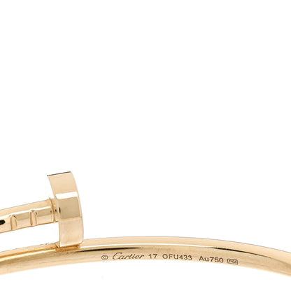 Cartier 18K Yellow Gold Small Juste Un Clou Bracelet 17 3 of 3