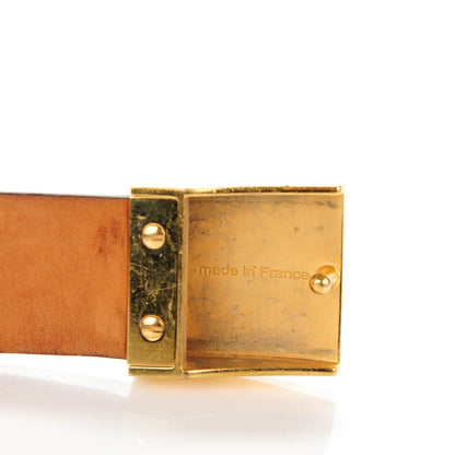Louis Vuitton Monogram Ceinture Belt Gold Buckle 85 34 9 of 9