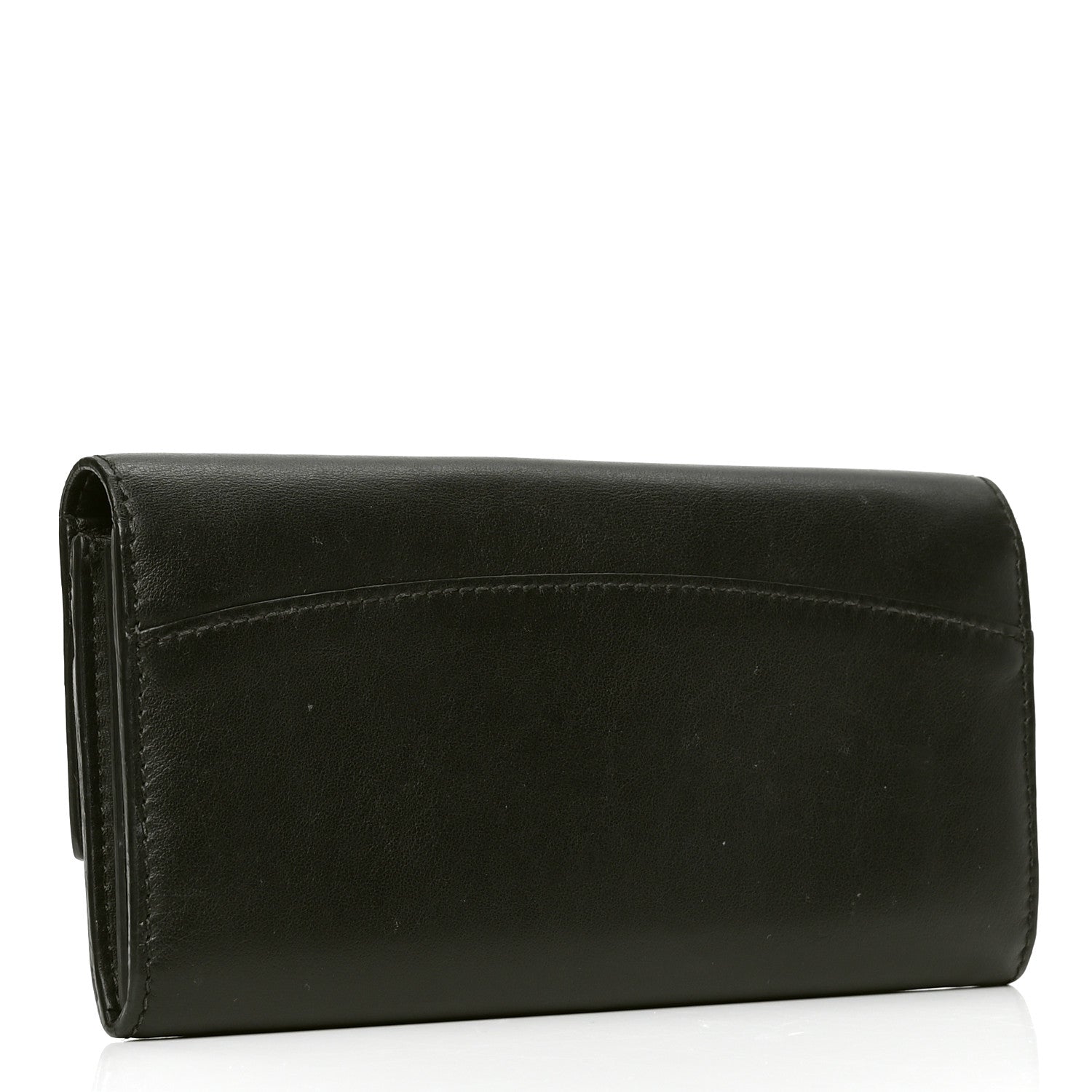 Burberry Grain Calfskin Continental Wallet Black 2 of 5