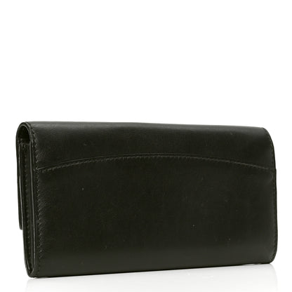 Burberry Grain Calfskin Continental Wallet Black 2 of 5