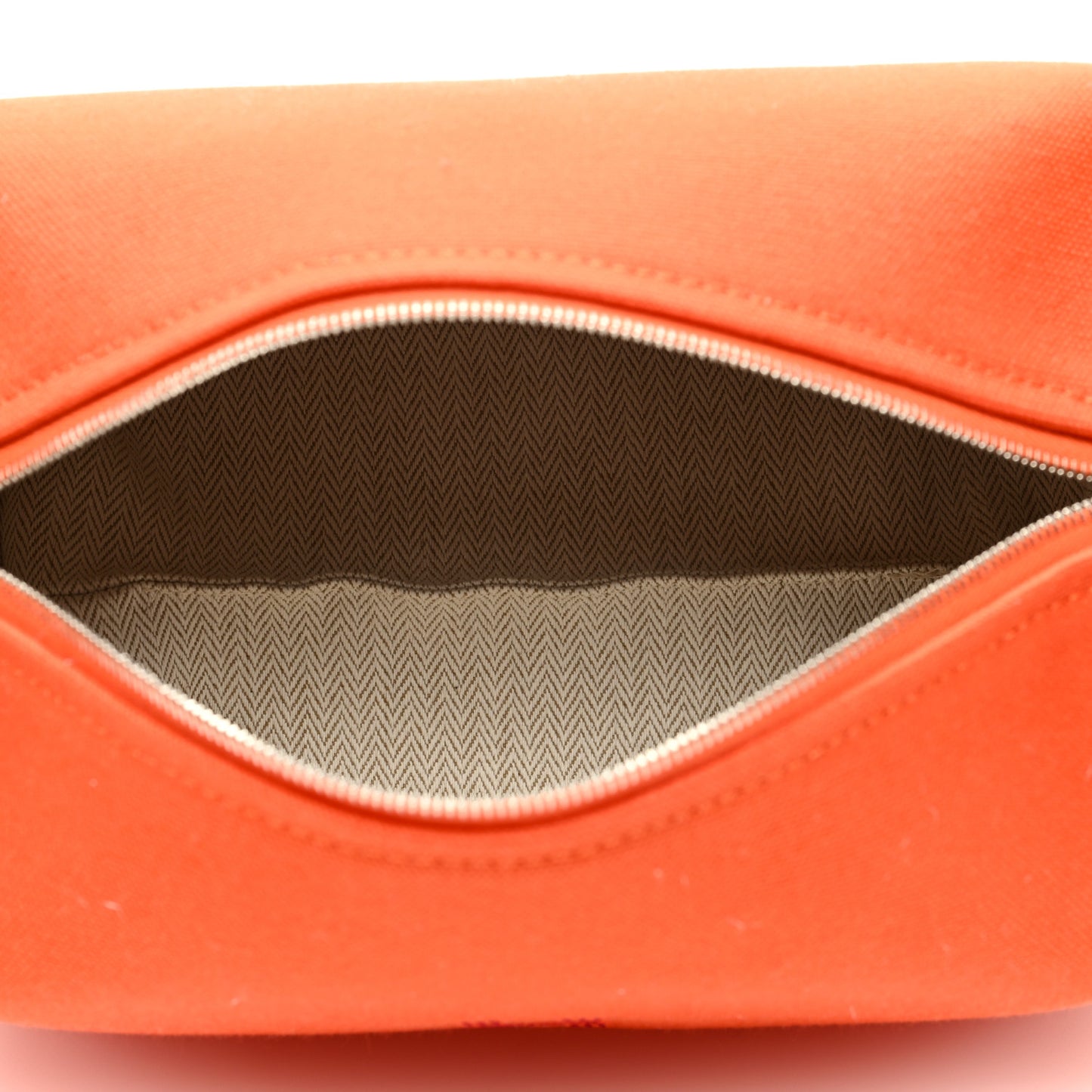 Canvas Small Bride-A-Brac Pouch Orange Burgundy