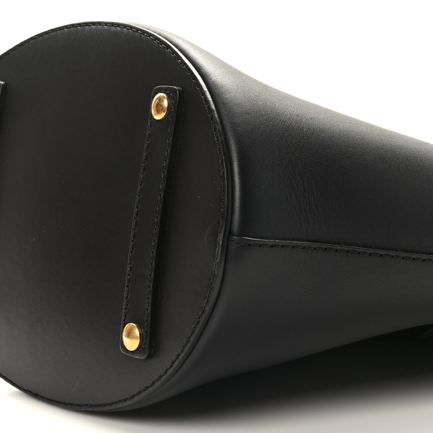 Supple Calfskin Medium Bucket Bag Black