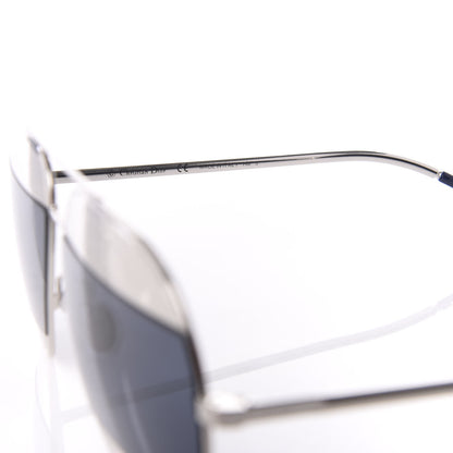 Christian Dior Split 1 Aviator Sunglasses Silver Blue 5 of 7