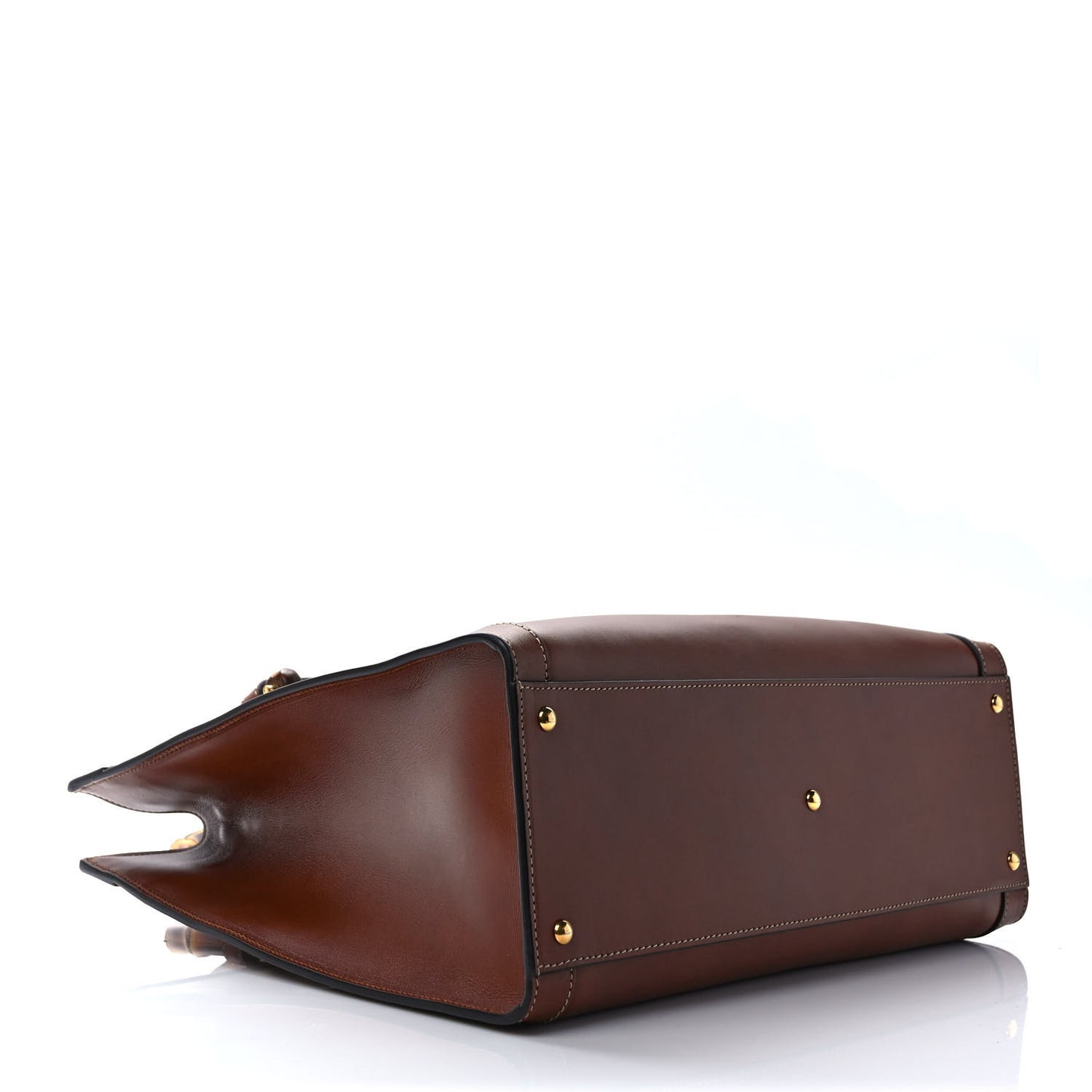 Charisma Calfskin Gucci Embossed Medium Diana Tote Bag Peanut Brown