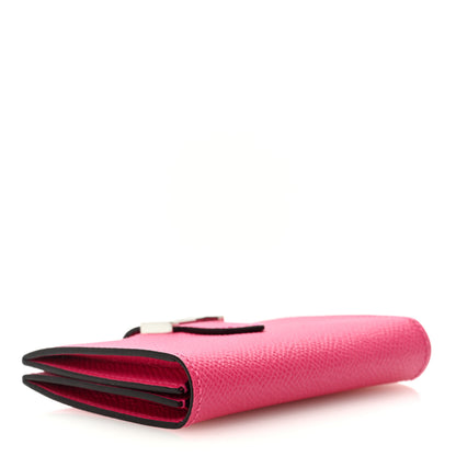 Hermes Epsom Bearn Card Holder Wallet Rose Mexico 4 of 6