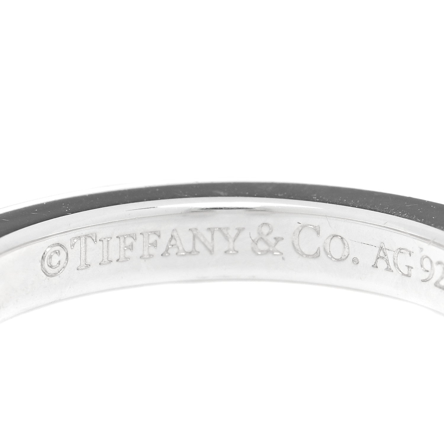 Tiffany Sterling Silver T Square Ring 50 5.5 4 of 4