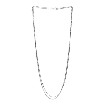 David Yurman Sterling Silver 14K Yellow Gold 2.7mm Box Chain Necklace 72" 3 of 4