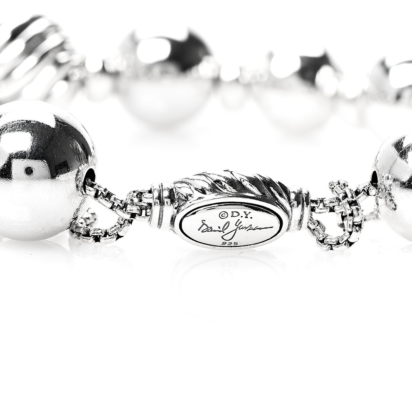 Sterling Silver 14mm Elements Bead Bracelet