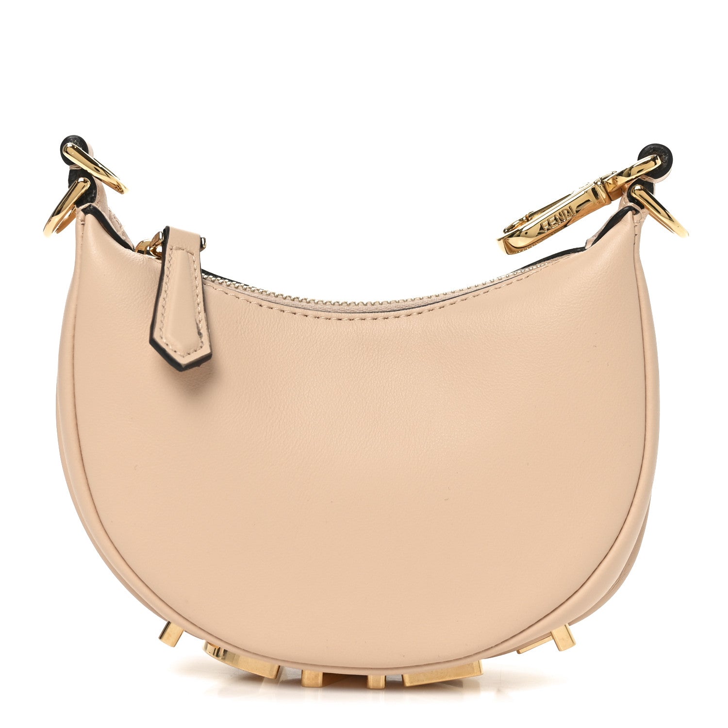 Fendi Vitello Grace Matte Nano Fendigraphy Hobo Bag Light Rose 1 of 9