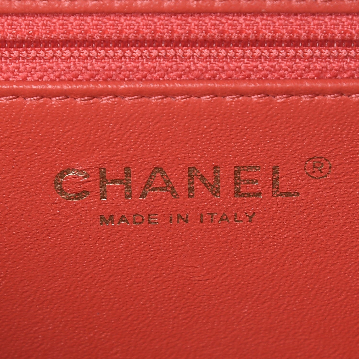 Chanel Caviar Quilted Medium CC Filigree Vanity Case Coral 6 of 8