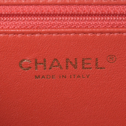 Chanel Caviar Quilted Medium CC Filigree Vanity Case Coral 6 of 8