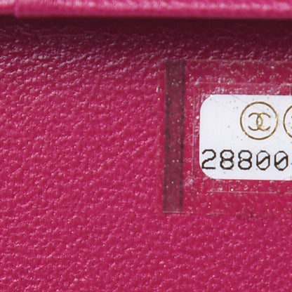 Chanel Lambskin Quilted iPhone X Coco Tech Case Fuchsia 5 of 7