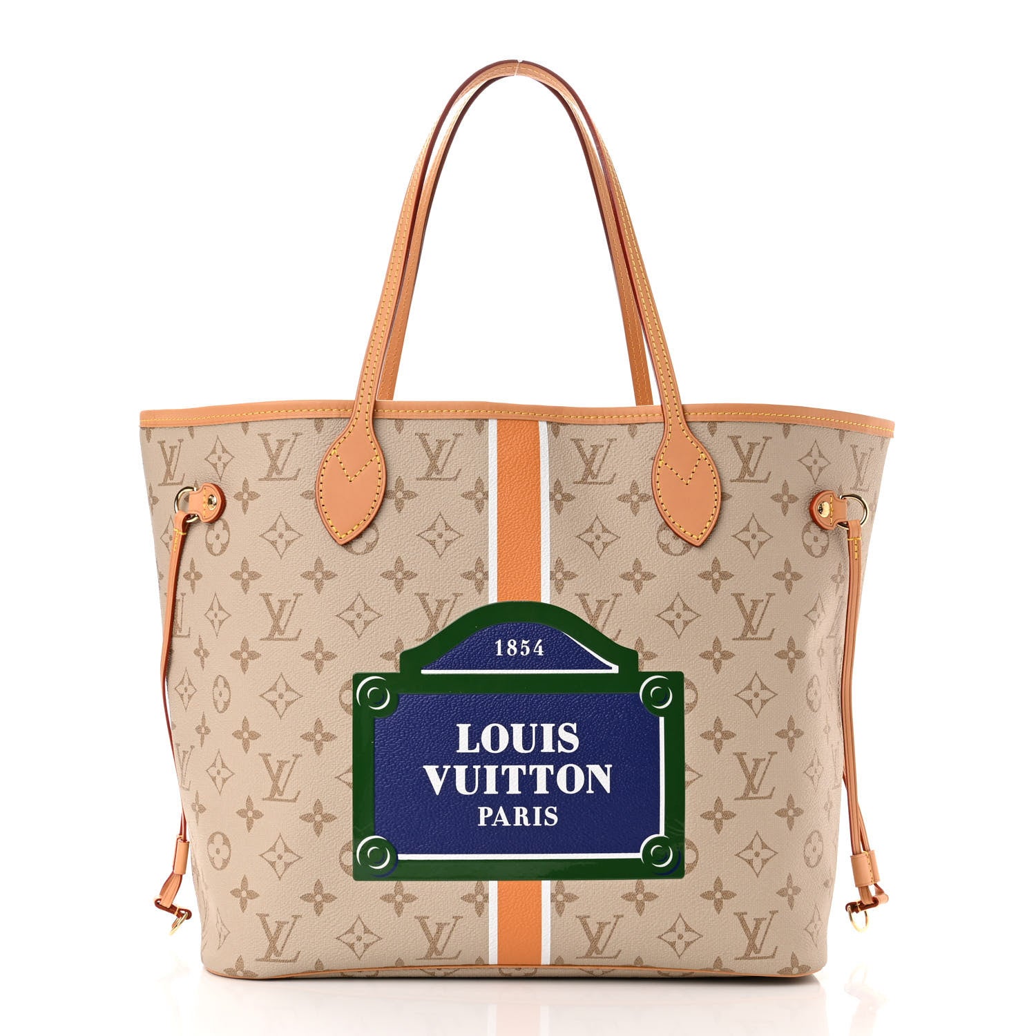 Louis Vuitton Monopaname Neverfull MM Beige Ocher 3 of 10