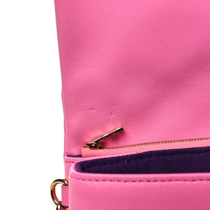 Louis Vuitton Lambskin Embossed Monogram Vuittamins Pochette Coussin Rose Violet 11 of 12