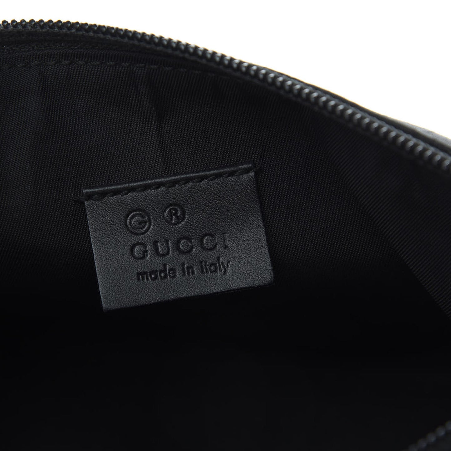 Nylon Monogram Cosmetic Pouch Black