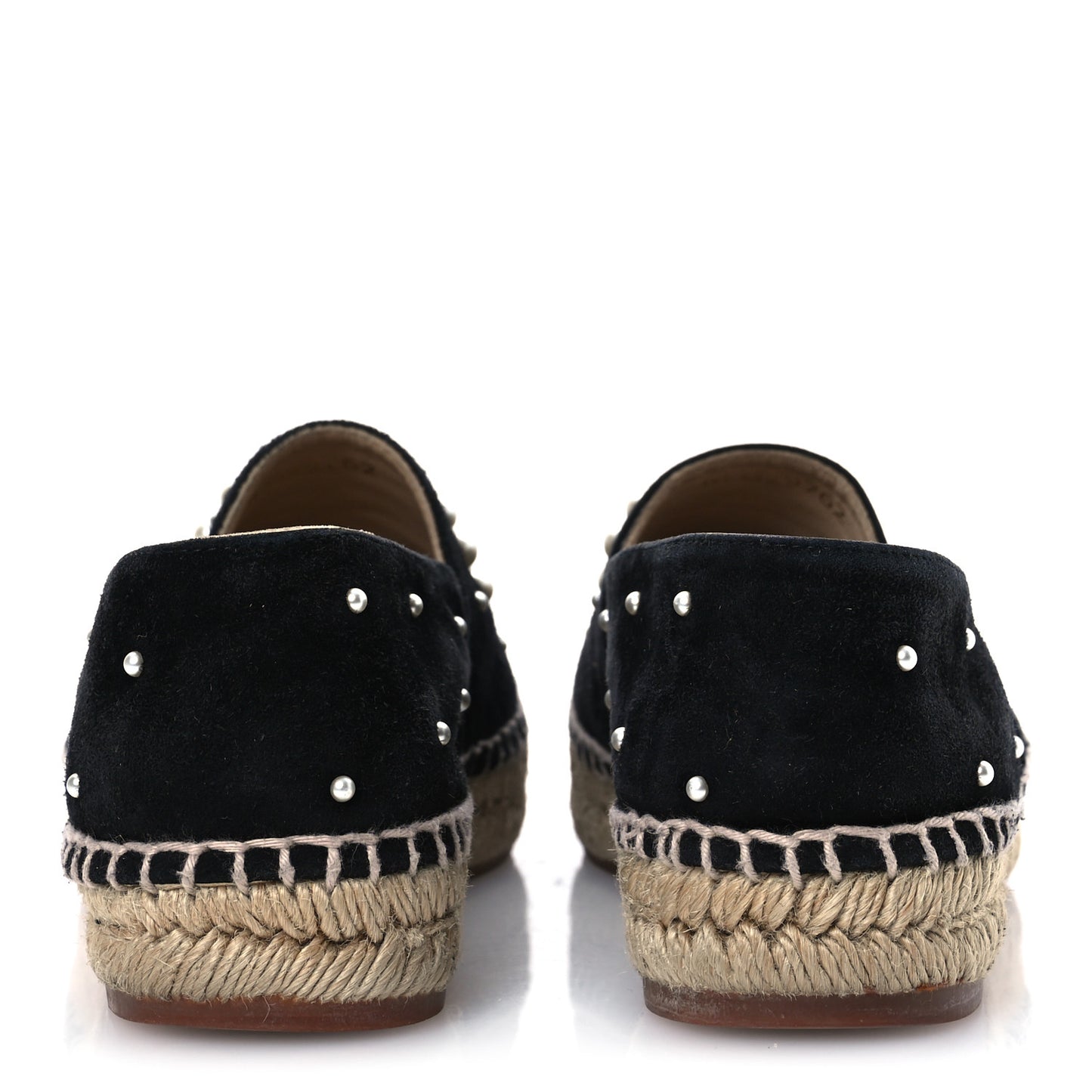 Suede Pearl CC Espadrilles 37 Black