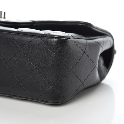 Chanel Lambskin Quilted Mini Rectangular Flap Black 9 of 10