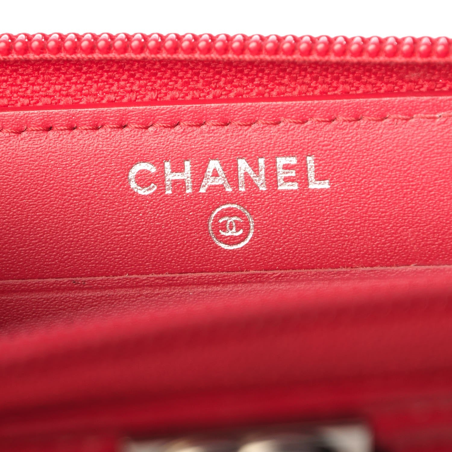 Chanel Patent Quilted Small Boy Zip Around Wallet Dark Pink 6 of 10