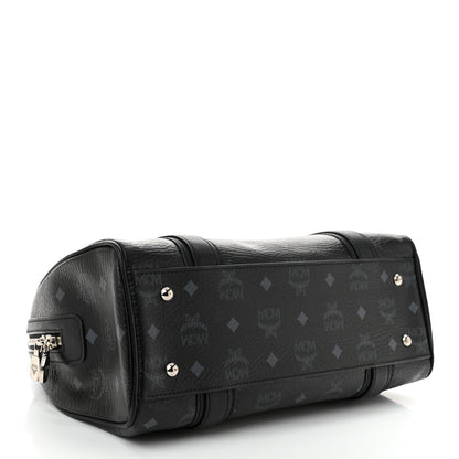MCM Visetos Boston Bag Black 4 of 11