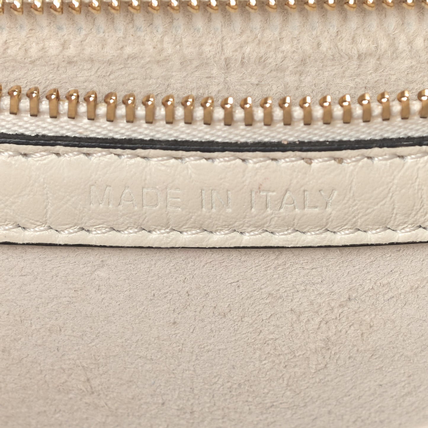 Grained Calfskin Small Diorama Flap Bag Off White